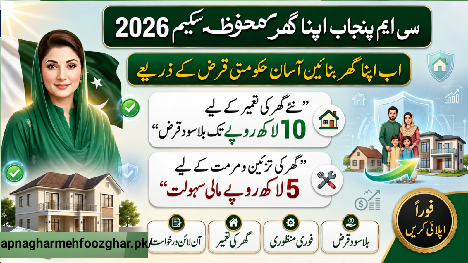 Apna Ghar Mehfooz Ghar Loan Scheme – Online Apply July 2026